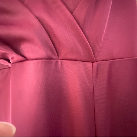 Azazie Burgundy Bridesmaid Dress - A-line with slit - custom size - Picture 4 of 16